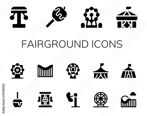 fairground icon set