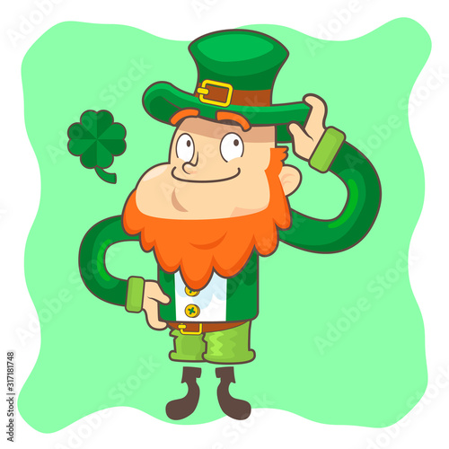 Leprechaun, Vector Illustration, St. Patrick's Day