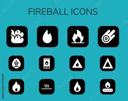 fireball icon set