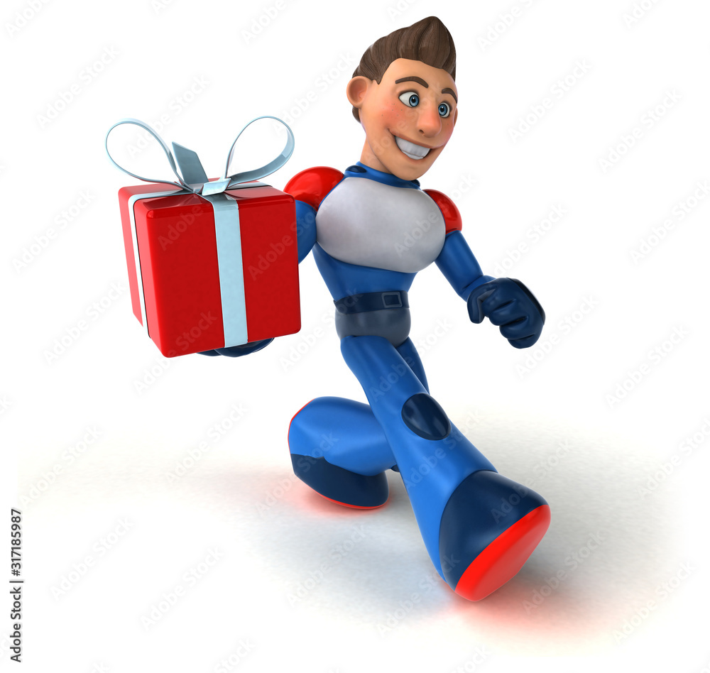 Super modern superhero - 3D Illustration Super modern superhero - 3D Illustration