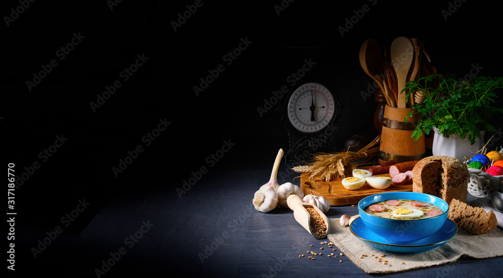 Easter in Polish: sour flour soup for Easter breakfast (Żurek) Easter in Polish: sour flour soup for Easter breakfast (Żurek)