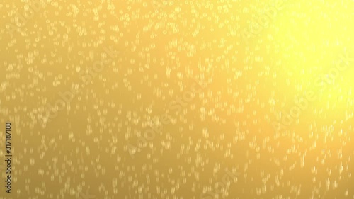 ビールのような発泡する泡のイメージCG