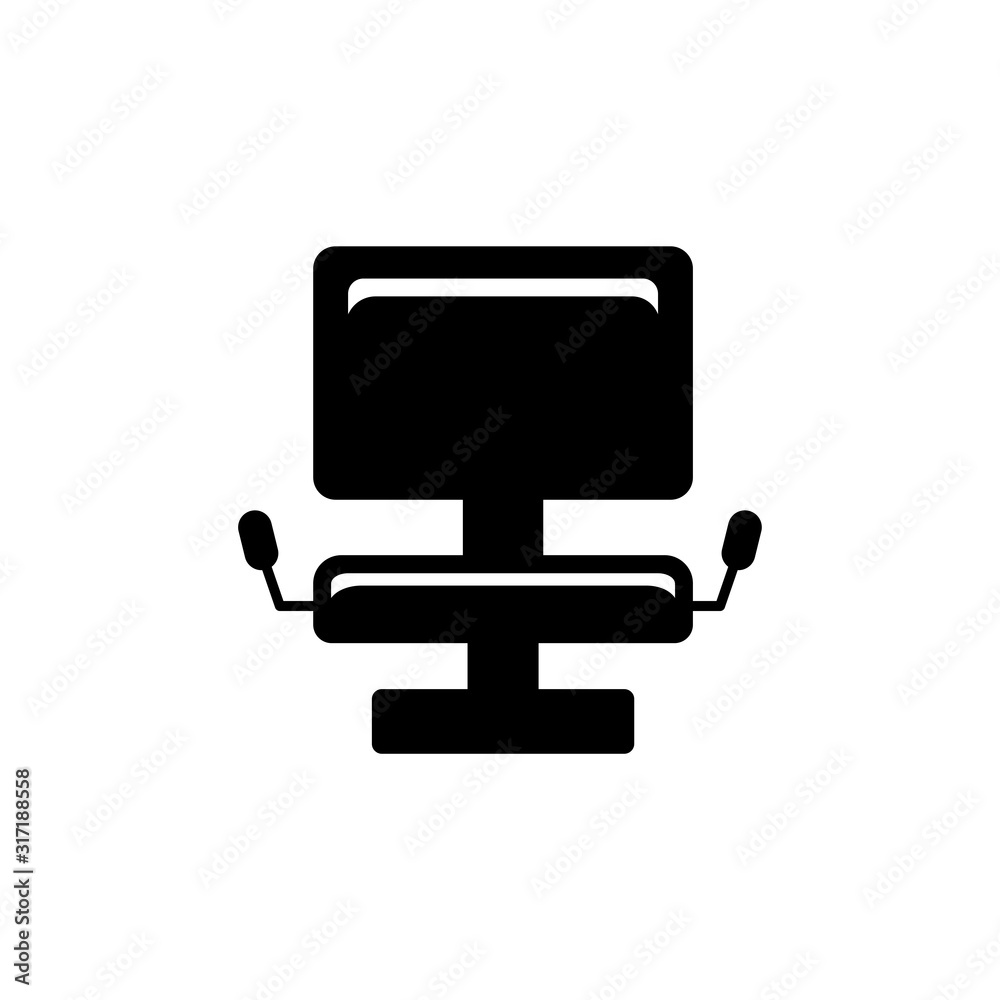 Barber chair icon. Universal icon for web and mobile application. Design template vector Barber chair icon. Universal icon for web and mobile application. Design template vector