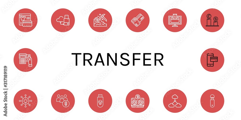 transfer icon set transfer icon set