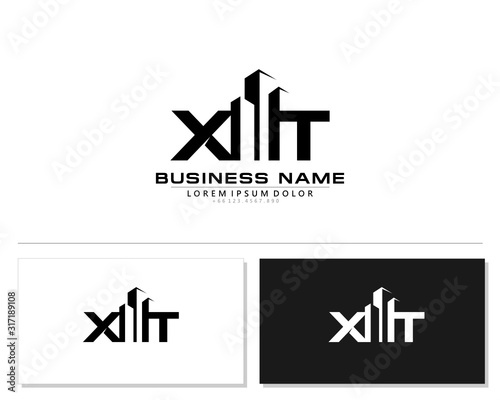X T XT Initial building logo concept