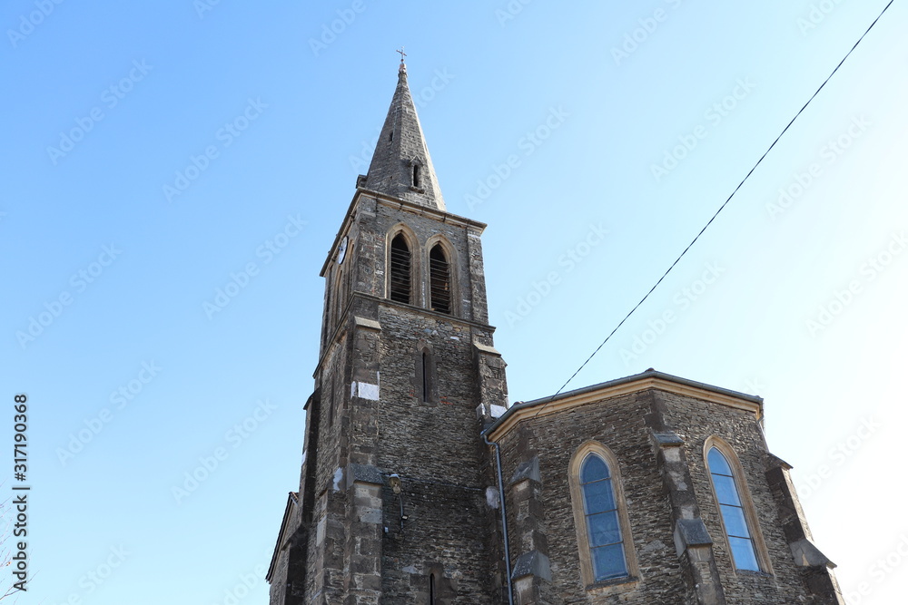 Eglise catholique du village de Rochetoirin - Département de l'Isère - Région Rhône Alpes - France - Vue extérieure