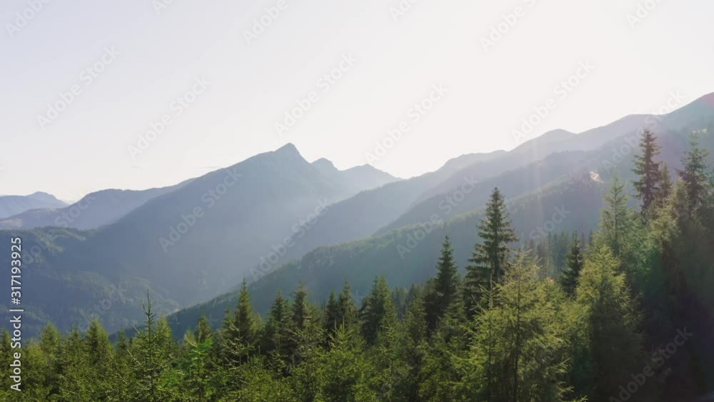 Sunset in the Alps at summer evening Sunset in the Alps at summer evening