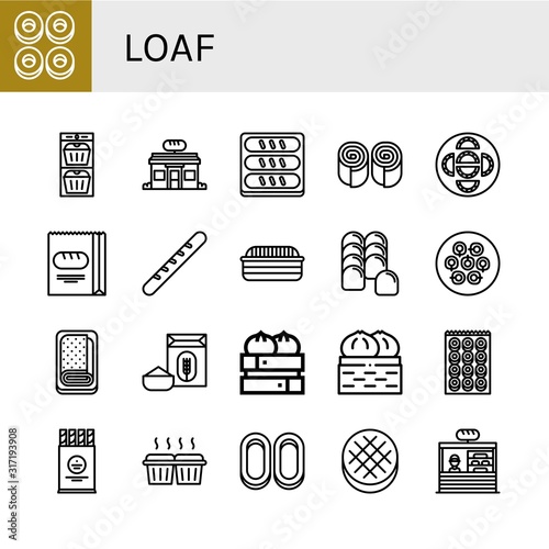 loaf icon set