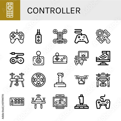 Wallpaper Mural controller icon set Torontodigital.ca