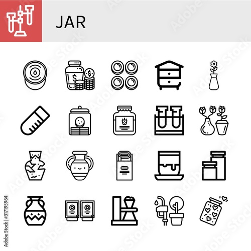jar icon set