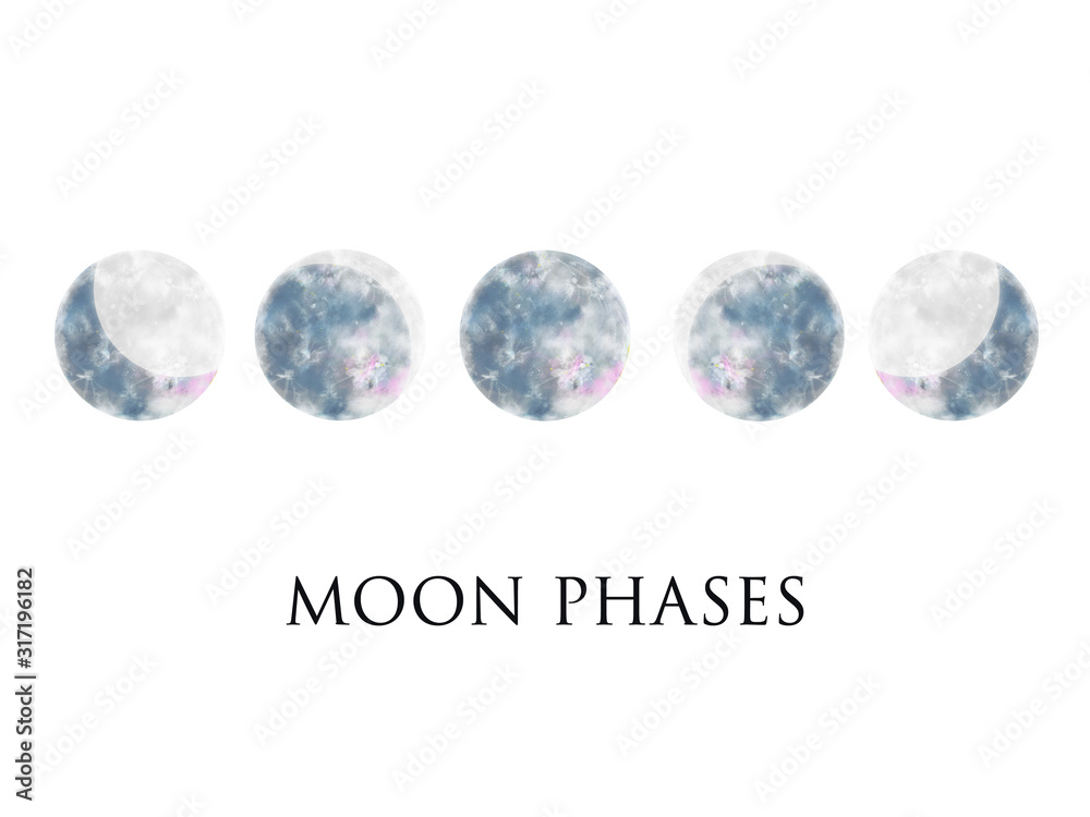 Obraz premium moon phases