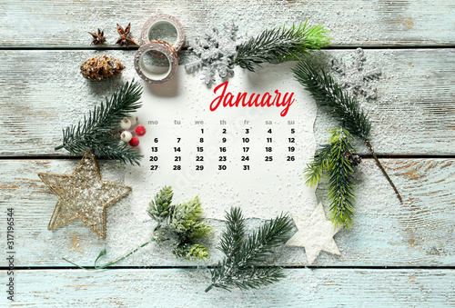 Christmas decor and calenda...