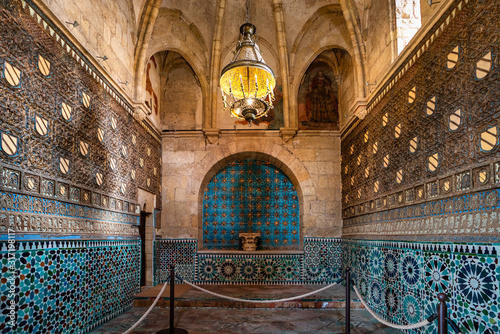 Inside the mudejar Capilla San Bartolome chapel in Cordoba, Andalusia, Spain photo