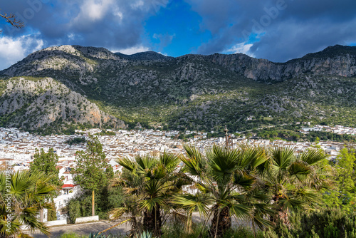 Ubrique  Cadiz. Spain. White villages of Andalusia in the park of Alcornocales