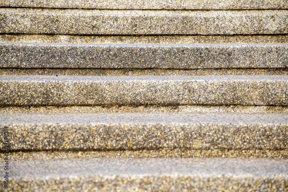 Concrete stairs gravel stacked see a pattern Concrete stairs gravel stacked see a pattern