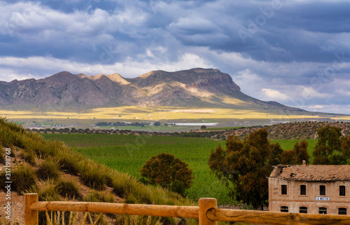 Landscape view of Cieza near Murcia in Spain photo