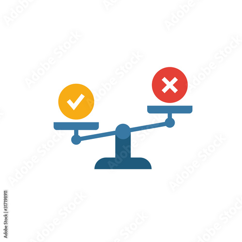 Morality icon. Flat creative element from business ethics icons collection. Colored morality icon for templates, web design and software