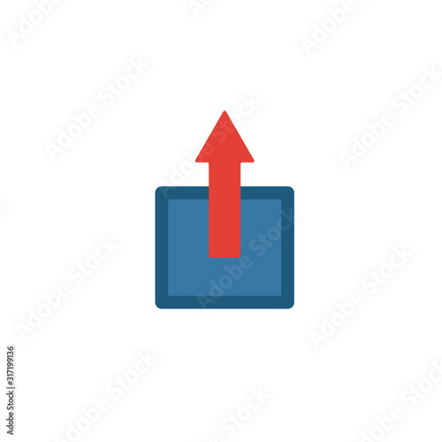 Profitability icon. Flat creative element from business ethics icons collection. Colored profitability icon for templates, web design and software