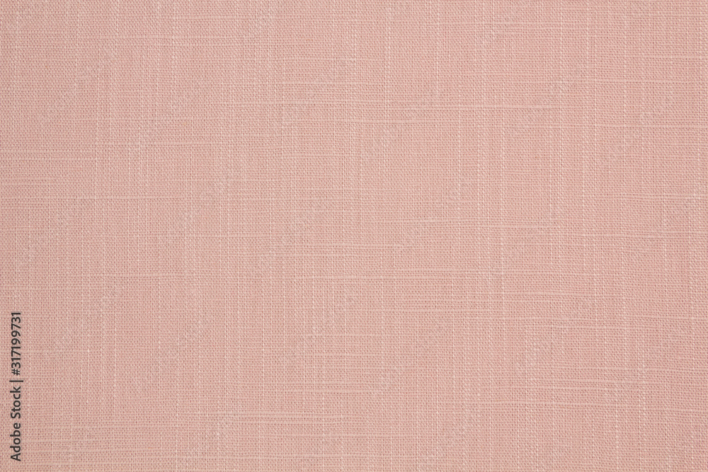 Fabric linen suit fold top view. Pink color textile Fabric linen suit fold top view. Pink color textile