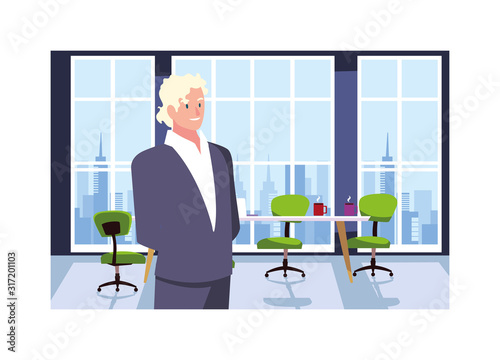 businessman in the work office