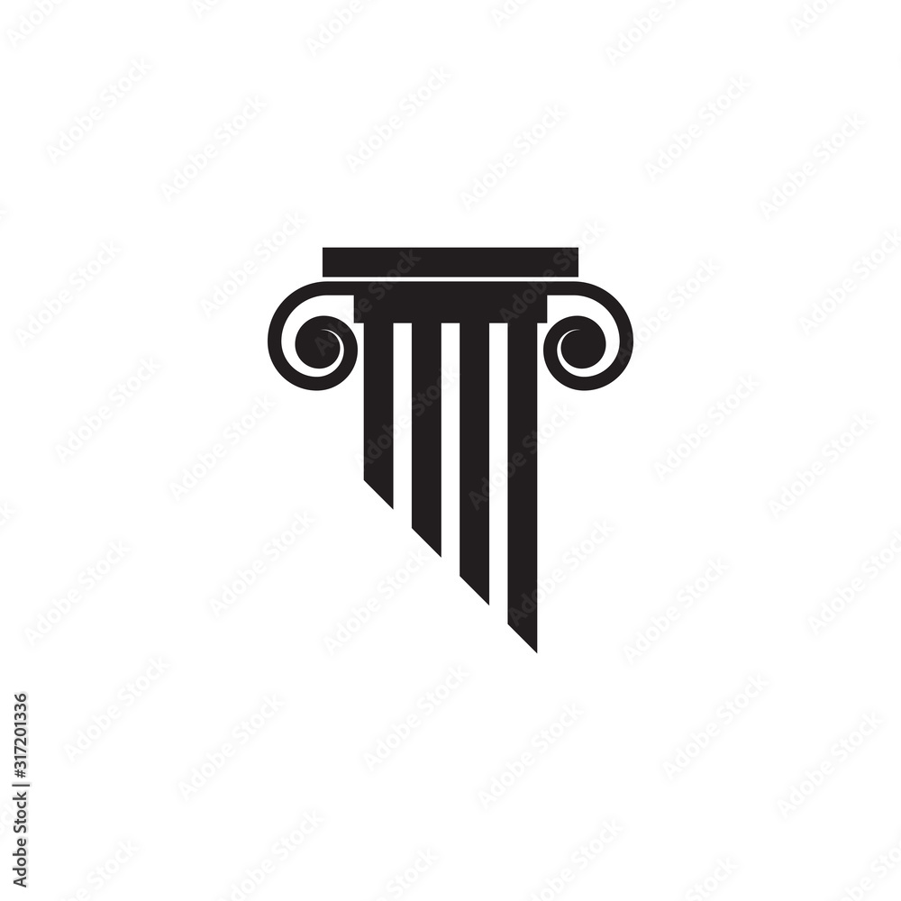 Pillar Logo Template,Column Vector Pillar Logo Template,Column Vector