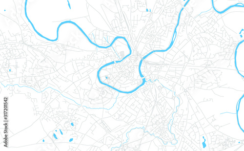 Shrewsbury  England bright vector map