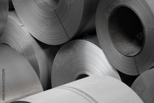 amount of steel coils in warehouse, heavy industries