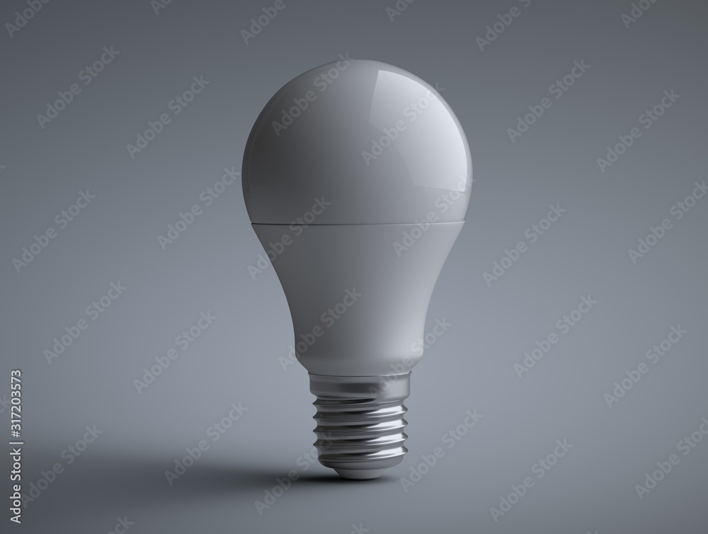 Energy efficiency LED light bulb. Power saving lamp.