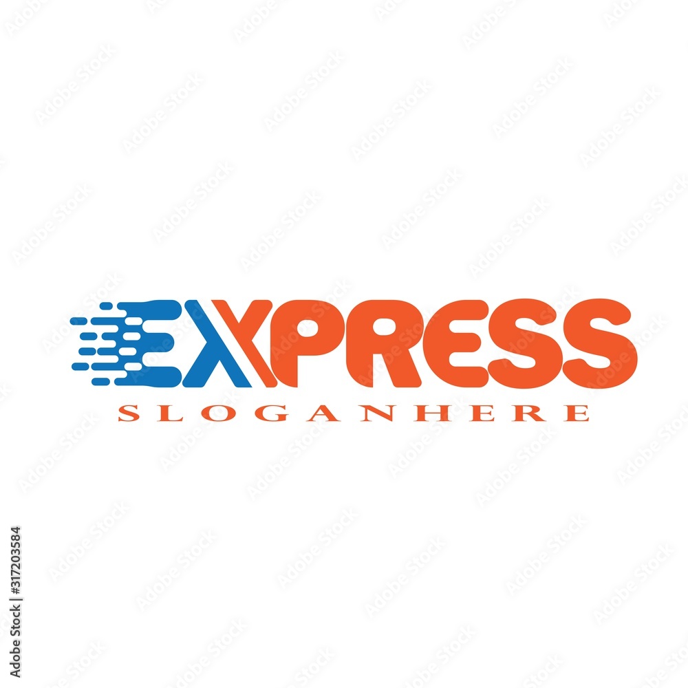 Fast Forward Express logo designs vector, Simple Express logo template Fast Forward Express logo designs vector, Simple Express logo template