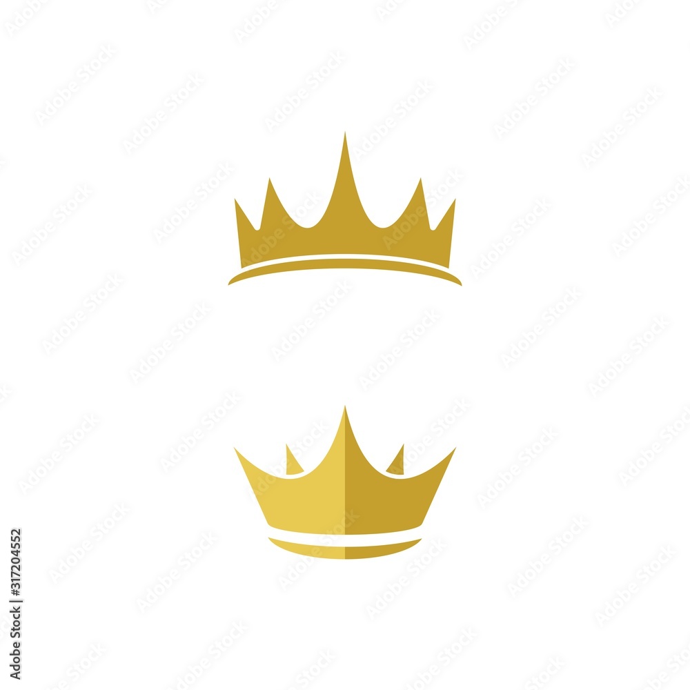 Crown Logo Template vector icon Crown Logo Template vector icon