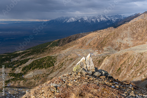 Eastern Sayan mountains in October