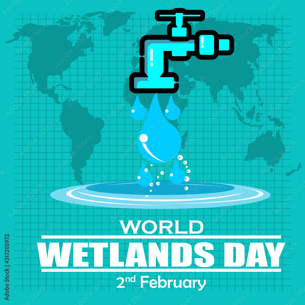 World Wetlands Day, poster and banner World Wetlands Day, poster and banner