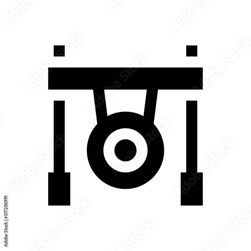 golden gong related to china new years vector with solid design,