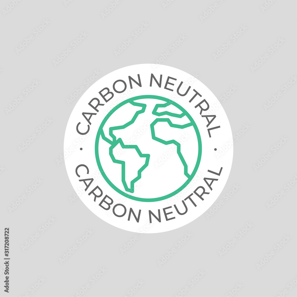 Carbon neutral vector icon Carbon neutral vector icon