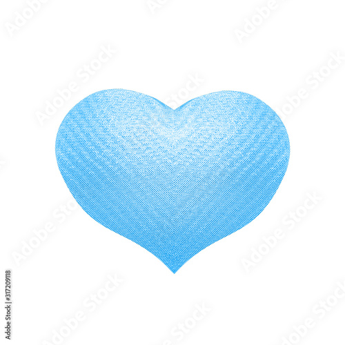 heart. Valentine's Day. texture background. light blue