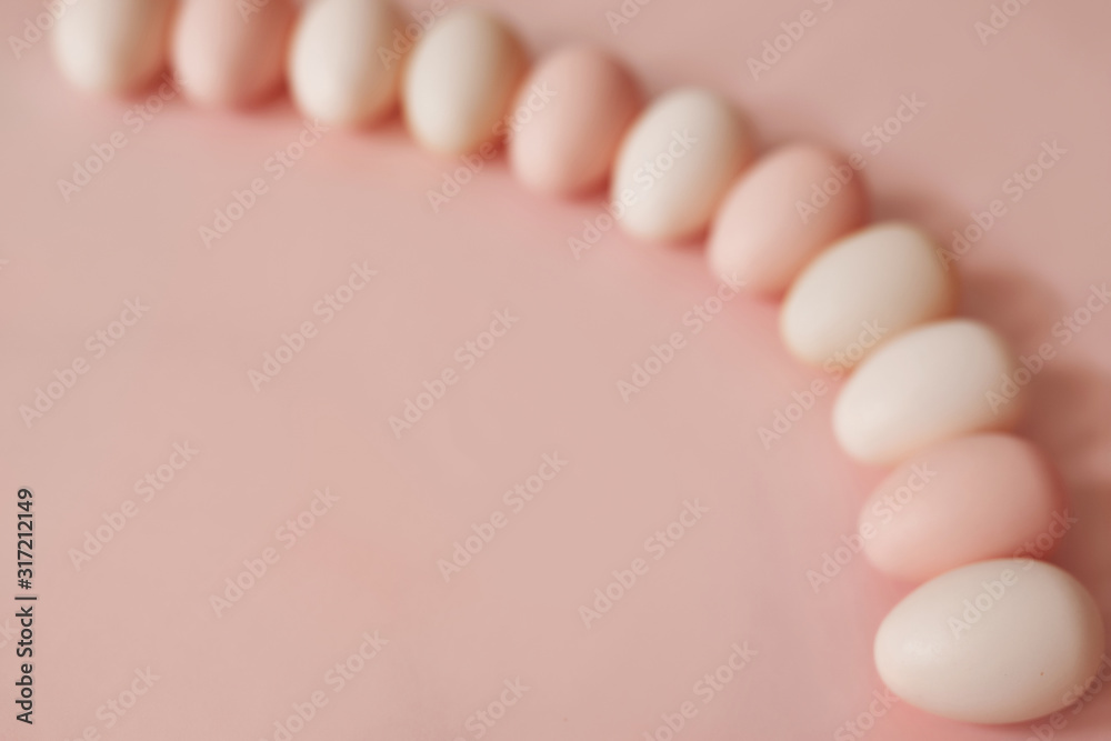 Pink easter eggs. Background with easter eggs. Easter Greeting Card Template. Happy easter concept. Pink easter eggs. Background with easter eggs. Easter Greeting Card Template. Happy easter concept.