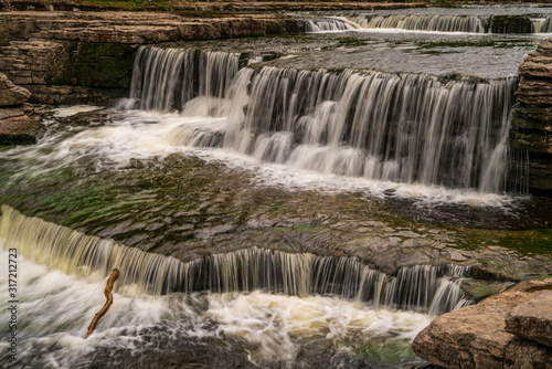 The Lower Falls of the Aysgarth Falls  North Yorkshire  England  UK