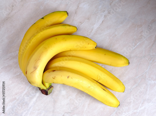 a bunch of ripe yellow bananas