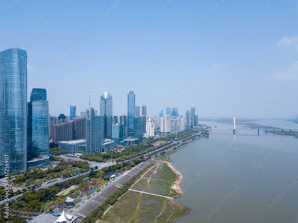 Panoramic view of Nanchang, the capital of Jianxi Panoramic view of Nanchang, the capital of Jianxi