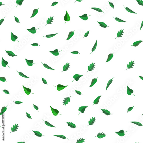 green leaves geometric seamless, background textures