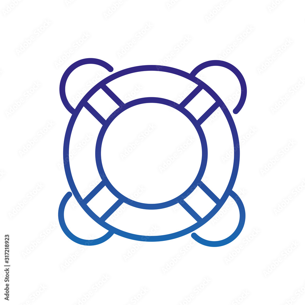 lifebuoy nautical equipment marine thick line blue lifebuoy nautical equipment marine thick line blue