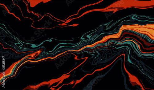 Lush lava color marble texture background vector