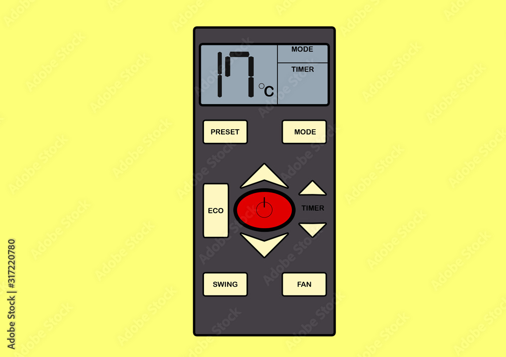Simple design of AC Remote control