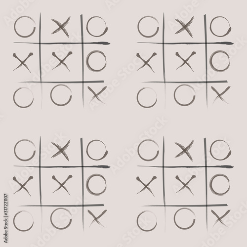 Vector repeat seamless game pattern print background