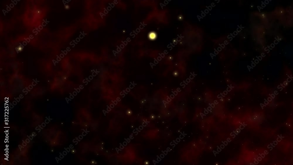 Gold Luminous Sparkling Bokeh Particles Animation Against Dark Background