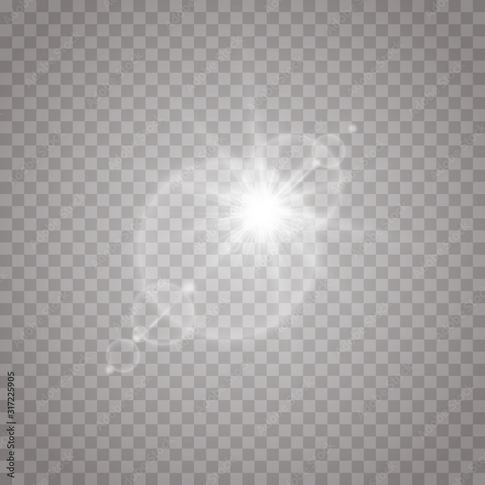 Vector transparent sunlight special lens flare light effect. Sun flash with rays and spotlight Vector transparent sunlight special lens flare light effect. Sun flash with rays and spotlight