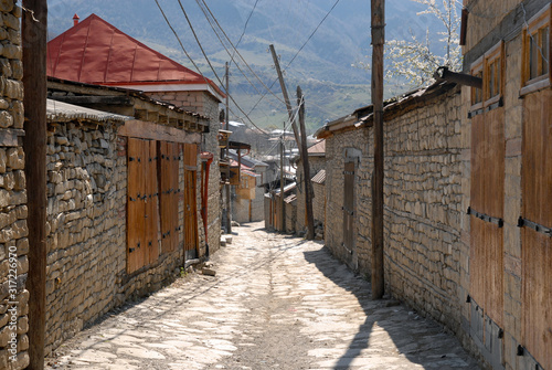 Lahic village is one of the most popular touristic destination in the country. Azerbaijan, Caucasus. photo