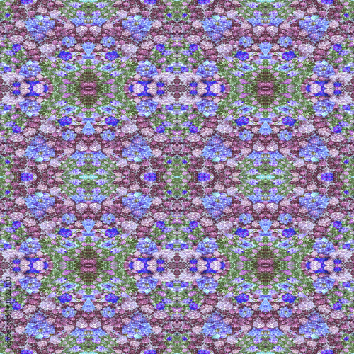 Frozen fractal seamless pattern beautiful art design