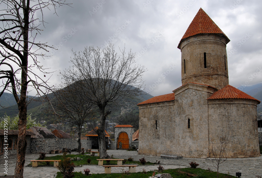 Medieval Church in Kish village, outskirts of Sheki town, Azerbaijan, Caucasus. Medieval Church in Kish village, outskirts of Sheki town, Azerbaijan, Caucasus.