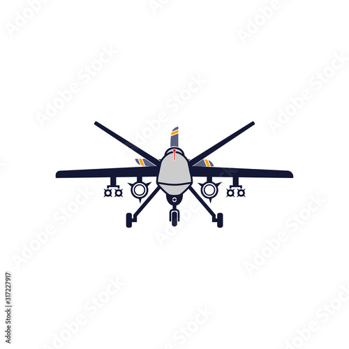 drone icon in trendy flat design © WIWITTONO